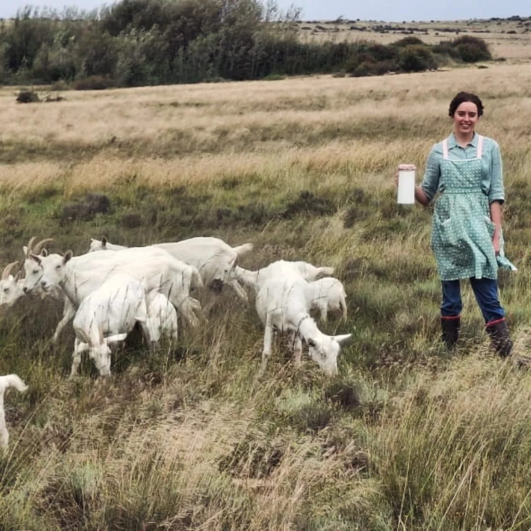Die Badenhorst familie van Towerbos met hul bokke in die Gateway to the Karoo