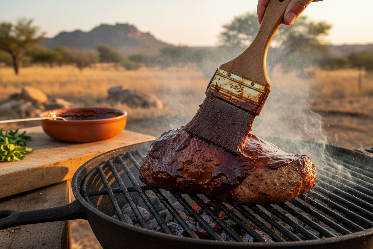 BBQ Marinade on Grill